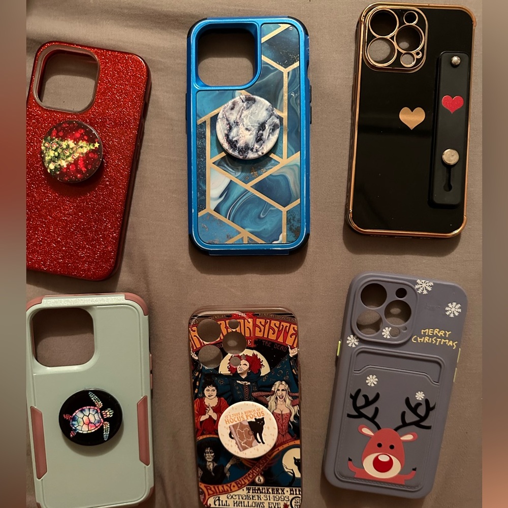 Phone cases and pop sockets for iPhone pro 13